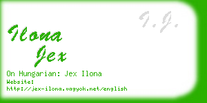 ilona jex business card